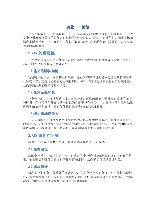 企业cis策划