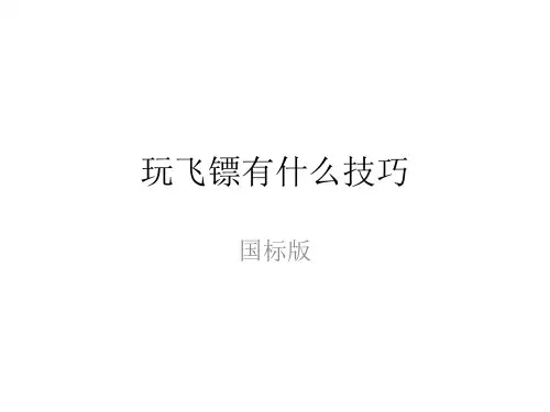 玩飞镖有什么技巧(国标版)