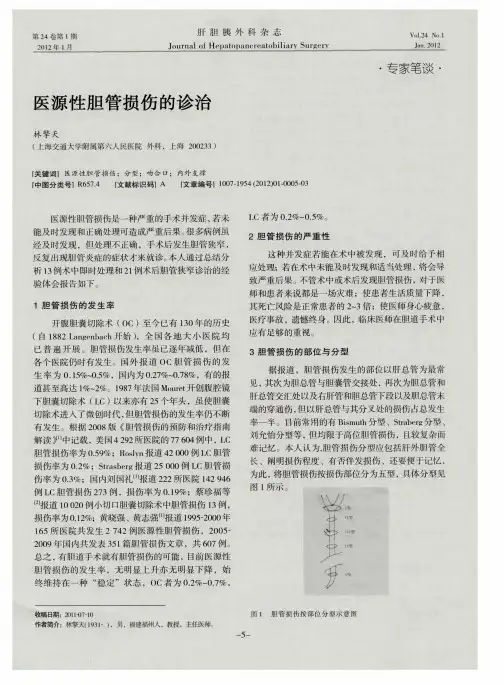 医源性胆管损伤的诊治