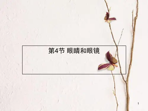 八年级物理上册 第五章 第4节 眼睛和眼镜课件 (新版)新人教版.pptx