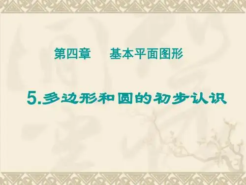 北师大版七年级上学期数学课件：4.5 多边形和圆的初步认识.ppt(共21张PPT)