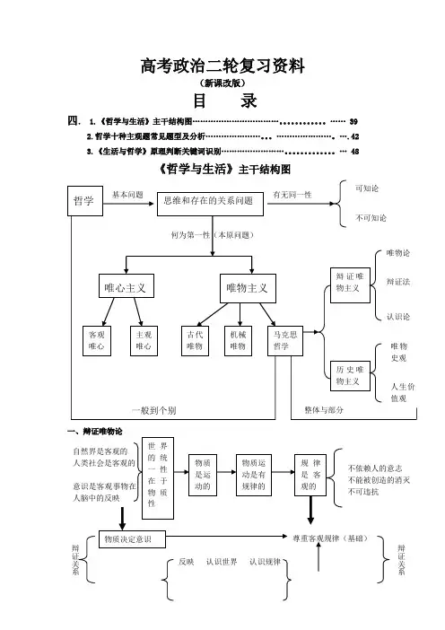 《哲学与生活》主干结构图主观题答题技巧常见问答