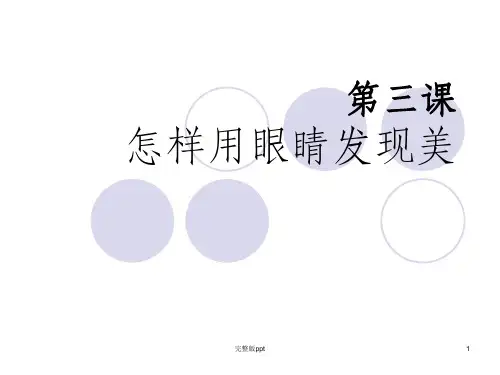 【中小学美术PPT课件】用眼睛发现美