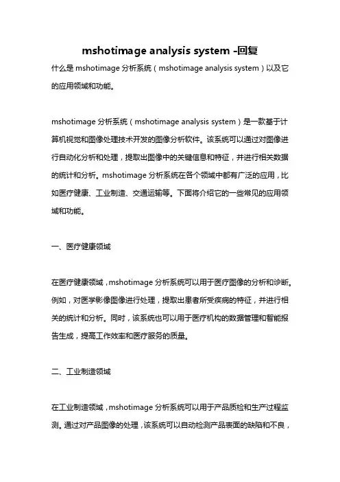 mshotimage analysis system -回复