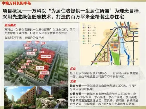 北京考察项目资料长阳半岛、燕西华府、顺义好望山-精品文档