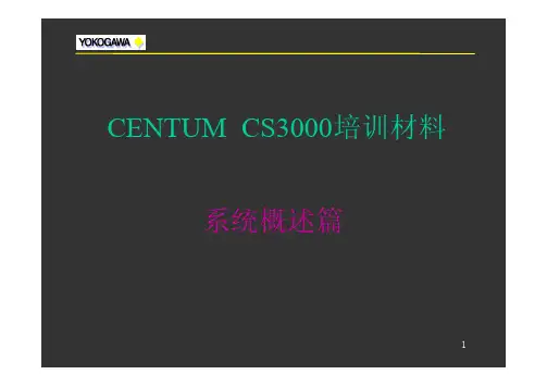CENTUM CS3000培训材料---系统概述篇