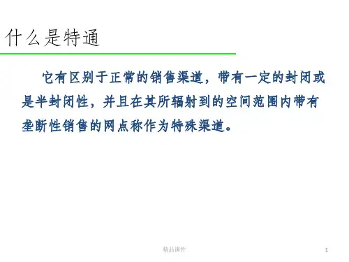 特通渠道开发方案