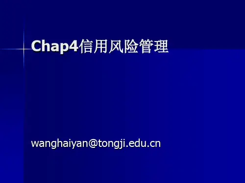 信用风险管理(PPT 42张)