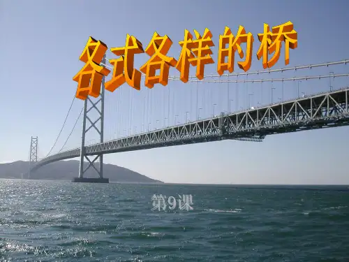 五年级下册科学-各式各样的桥粤教版2