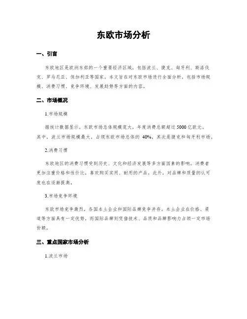 东欧市场分析