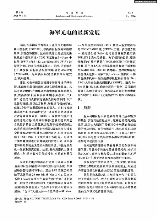 海军光电的最新发展