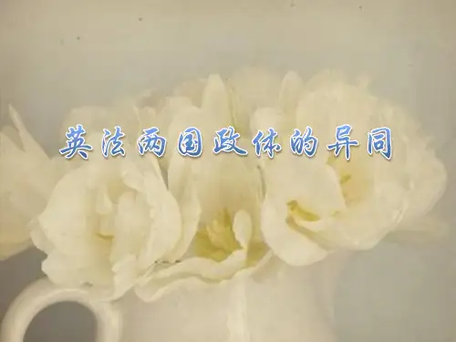 英法两国政体的异同