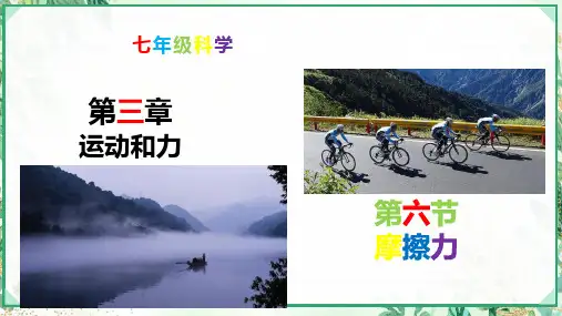 浙教版七年级科学下册同步精品课堂 3.6摩擦力(课件)