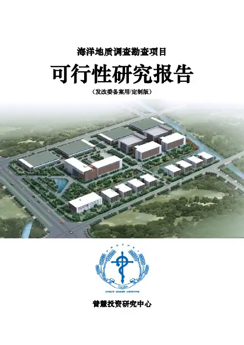 海洋地质调查勘查项目可行性研究报告发改委备案用(定制版)