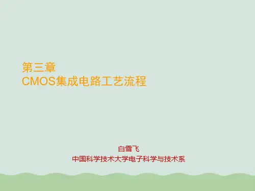 CMOS集成电路工艺流程PPT(共54页)