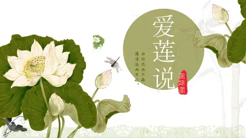 第17课《短文两篇——爱莲说》课件(共34张PPT)部编版语文七年级下册