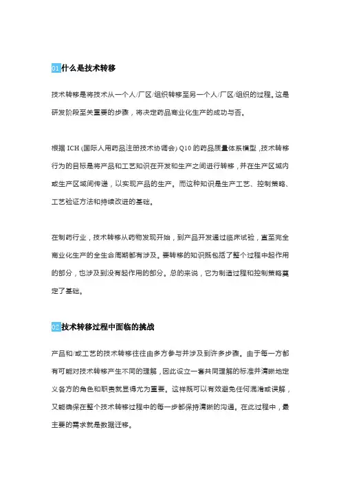 技术转移过程中面临的挑战