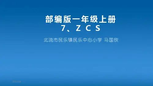 小学一年级语文上册 Z C S 教学课件PPT