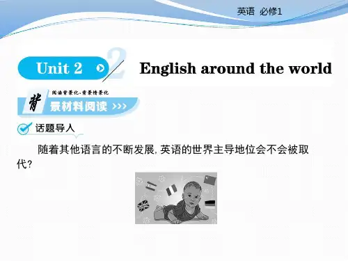  Unit 2  English  around the world-reading-课件 (9)