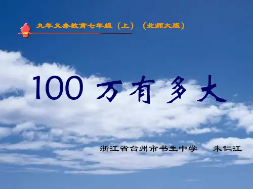 100万有多大2
