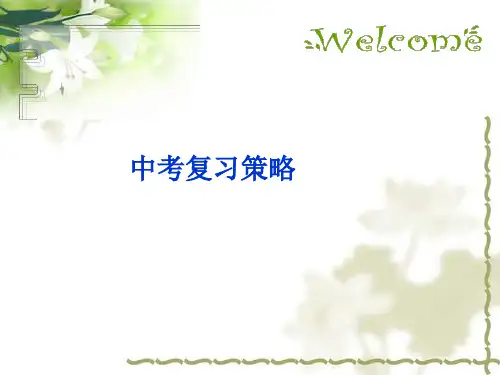 中考英语复习策略-PPT课件