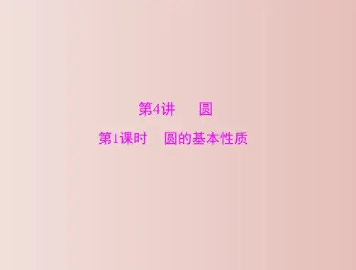 圆的基本性质 中考专题复习 教学PPT课件