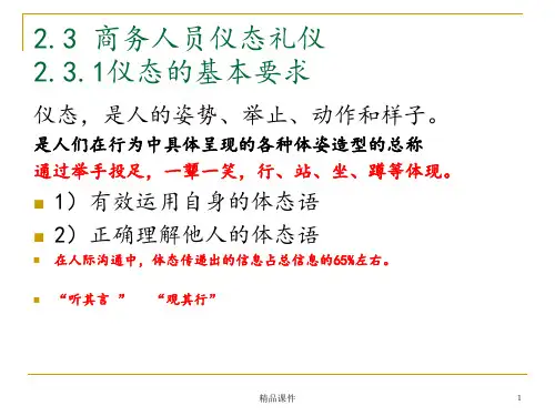 商务礼仪 第2章  商务人员个人礼仪