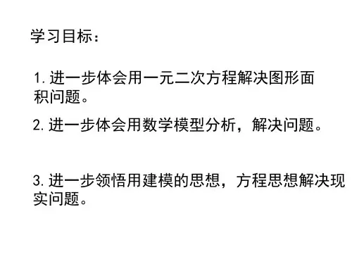 一元二次方程图形面积问题(2)区公开课