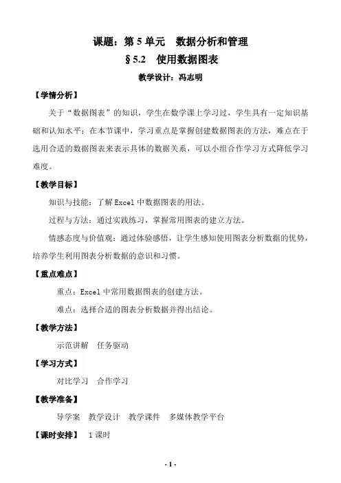 使用数据图表(教学设计)