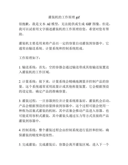 灌装机的工作原理gif