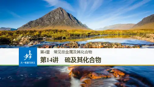 高中化学【硫及其化合物】优质课件