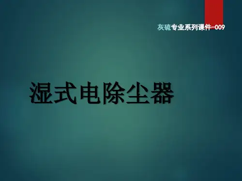 湿式电除尘器简单介绍,烟气深度除尘设备