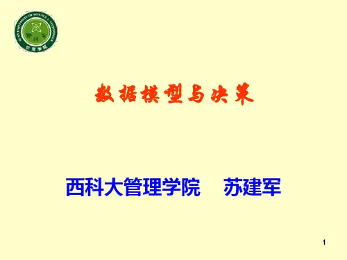 数据模型与决策 MBA 
