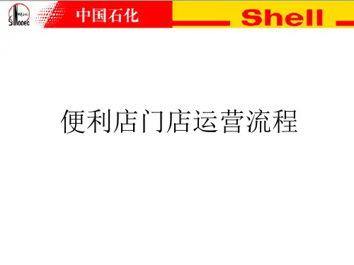 中国石化-便利店门店运营流程培训教材(PPT22页)