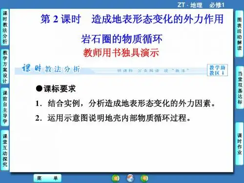 高一地理2015年中图版第2章 第3节 地壳的运动和变化第2课时课件