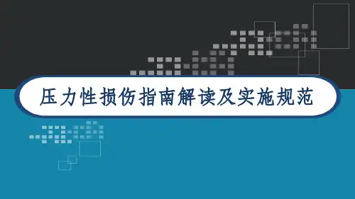 压力性损伤指南解读及实施规范 PPT