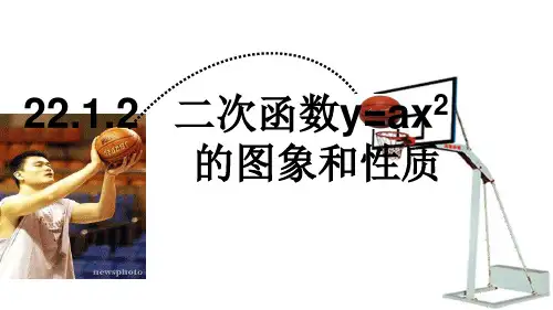 22.1.2二次函数y=ax2的图像和性质 初中初三九年级数学教学课件PPT 人教版