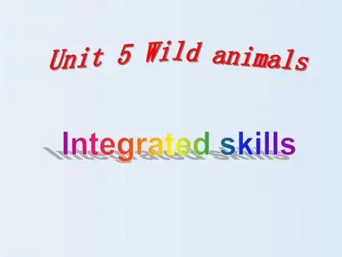牛津译林版八年级英语上册课件：Unit 5 Integrated skills