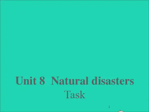 八年级英语上册Unit8NaturaldisastersTask课件新版牛津版