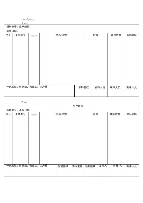 ERP单据综合