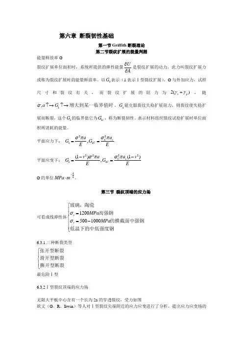 断裂韧性基础