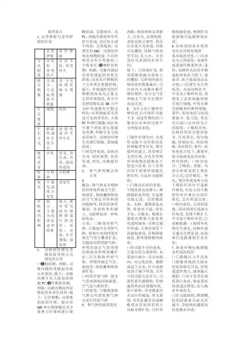 良性肿瘤与恶性肿瘤的区别
