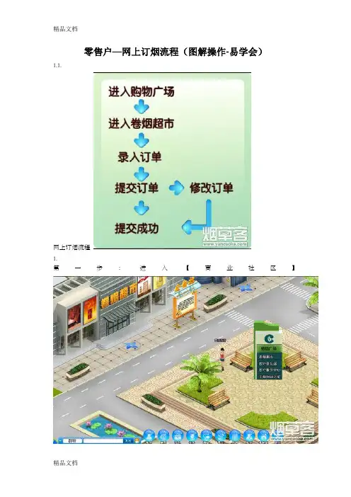 新商盟卷烟零售户——网上订烟流程(图解操作)备课讲稿