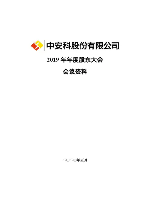 ST中安：2019年年度股东大会会议资料