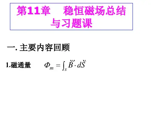 大学物理-第11章小结与习题课