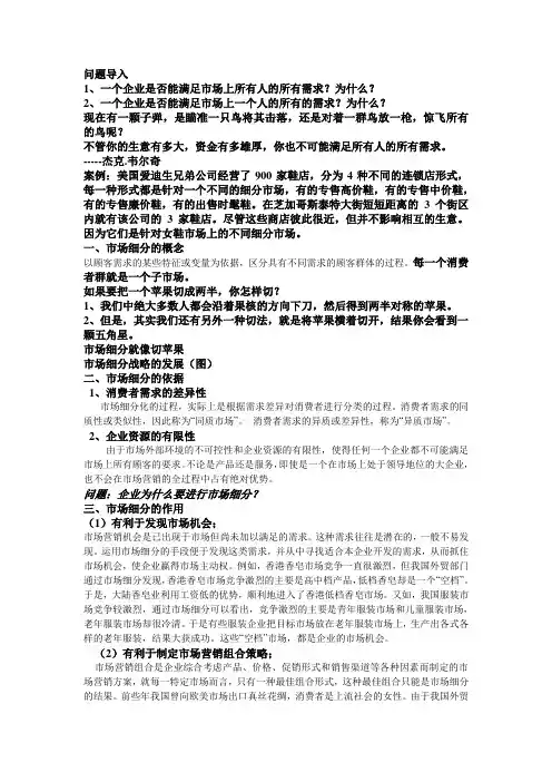 市场细分