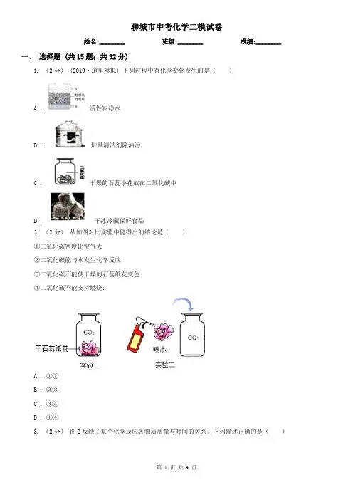聊城市中考化学二模试卷 