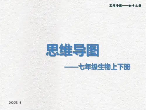 思维导图--初中生物七年级上下册(详细)