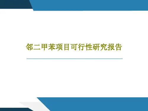 邻二甲苯项目可行性研究报告PPT15页