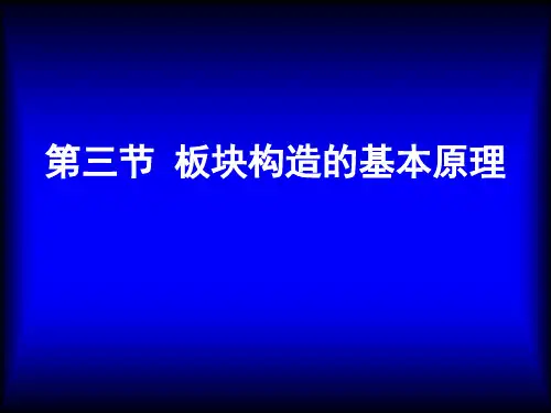 板块构造的基本原理